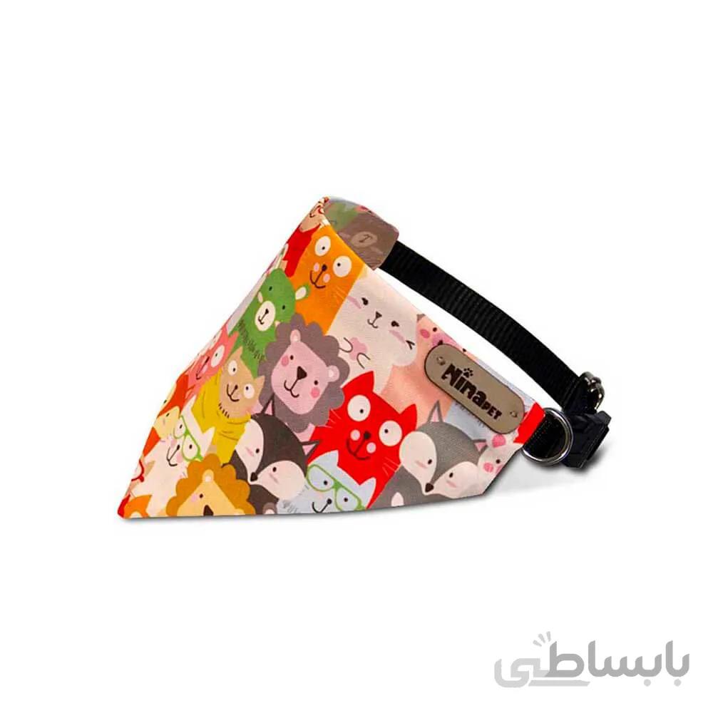 قلاده دستمال گردن گربه نیناپت مدل باغ وحش ا Ninapet Collar & Scarf For Cats Zoo Model