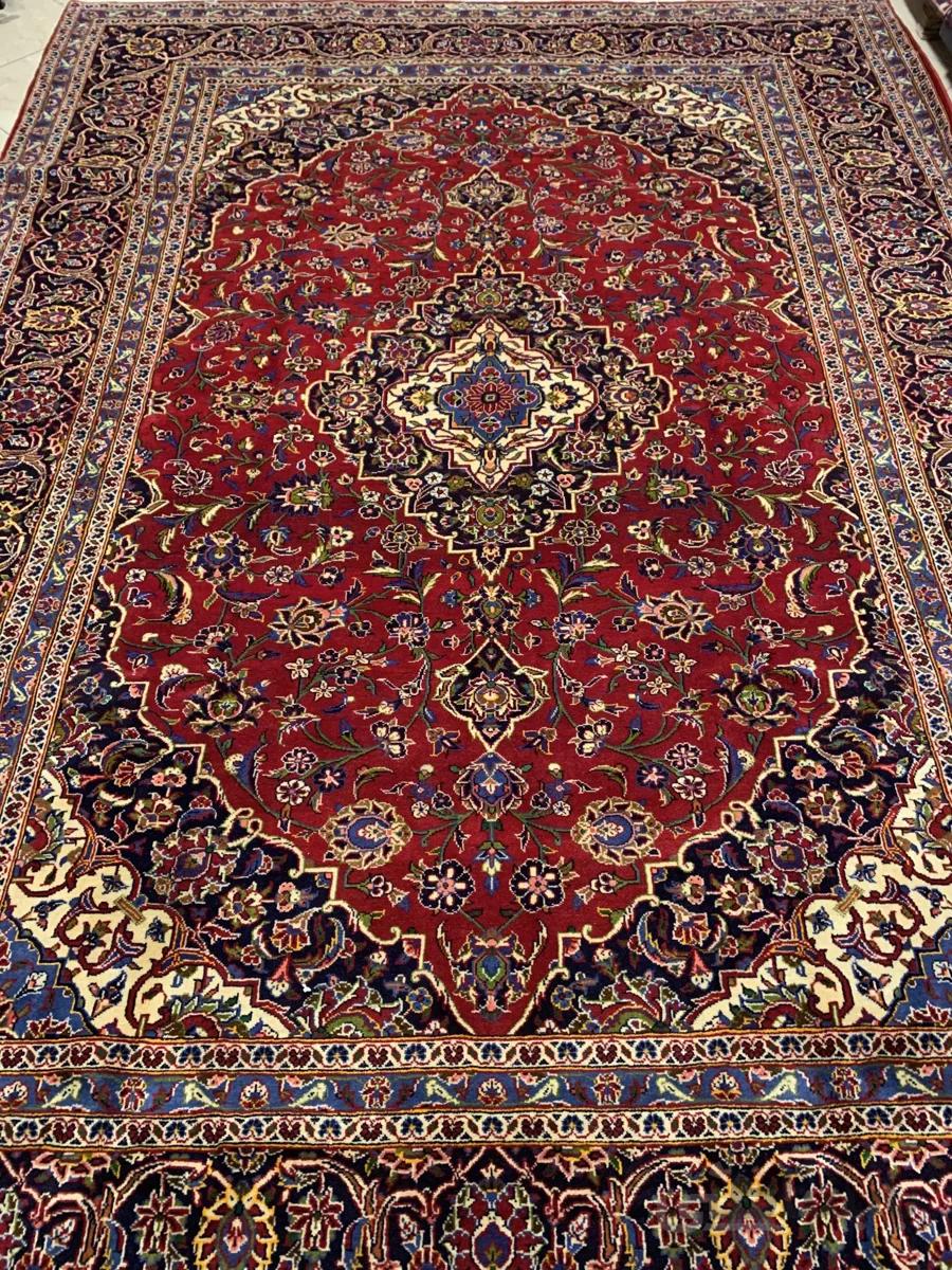 فرش دستباف ۹ متری کاشان لاکی