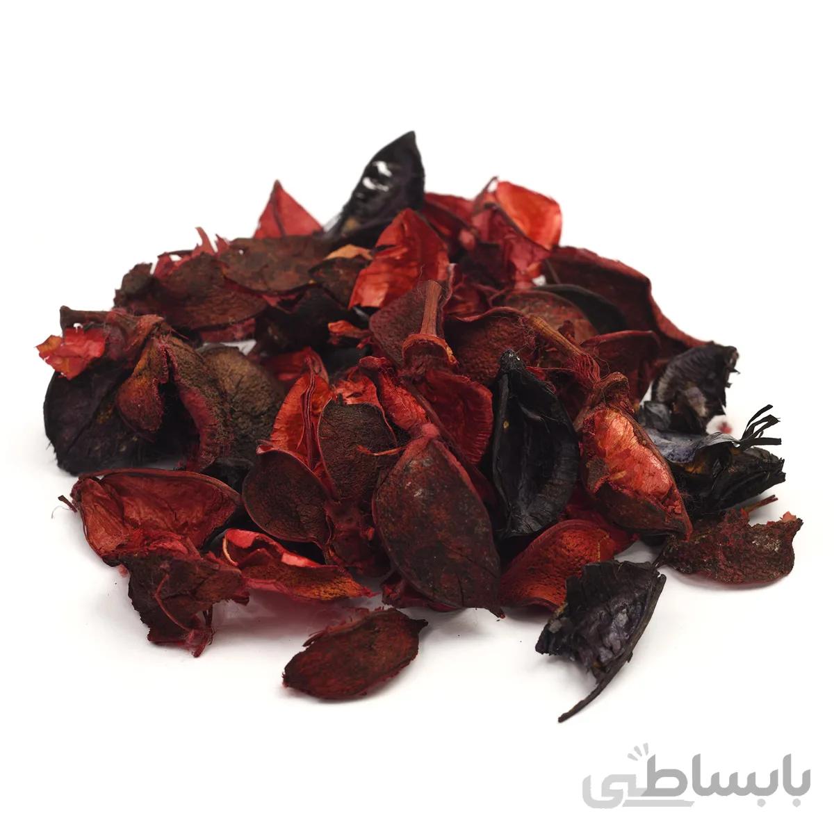 گل خشک قرمز و مشکی بسته 40گرمی