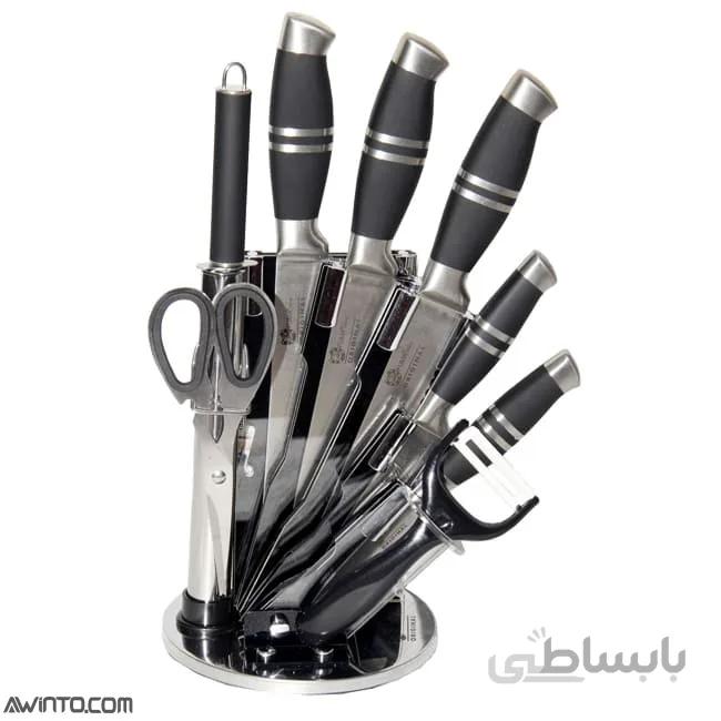سرویس چاقو آشپزخانه 9 پارچه فوما FUMA FU-644 Knife Set 8PCS