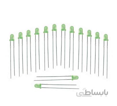 LED سبز 3mm مات (بسته 1000 تایی)