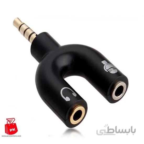 رابط مادگی 2 به 1 هدفون و میکروفن Y شکل مدل PK-818