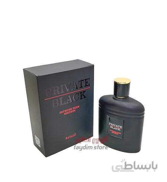 ادو پرفیوم عطر مردانه لاموس PRIVATE BLACK حجم 100 میل l ارسال رایگان