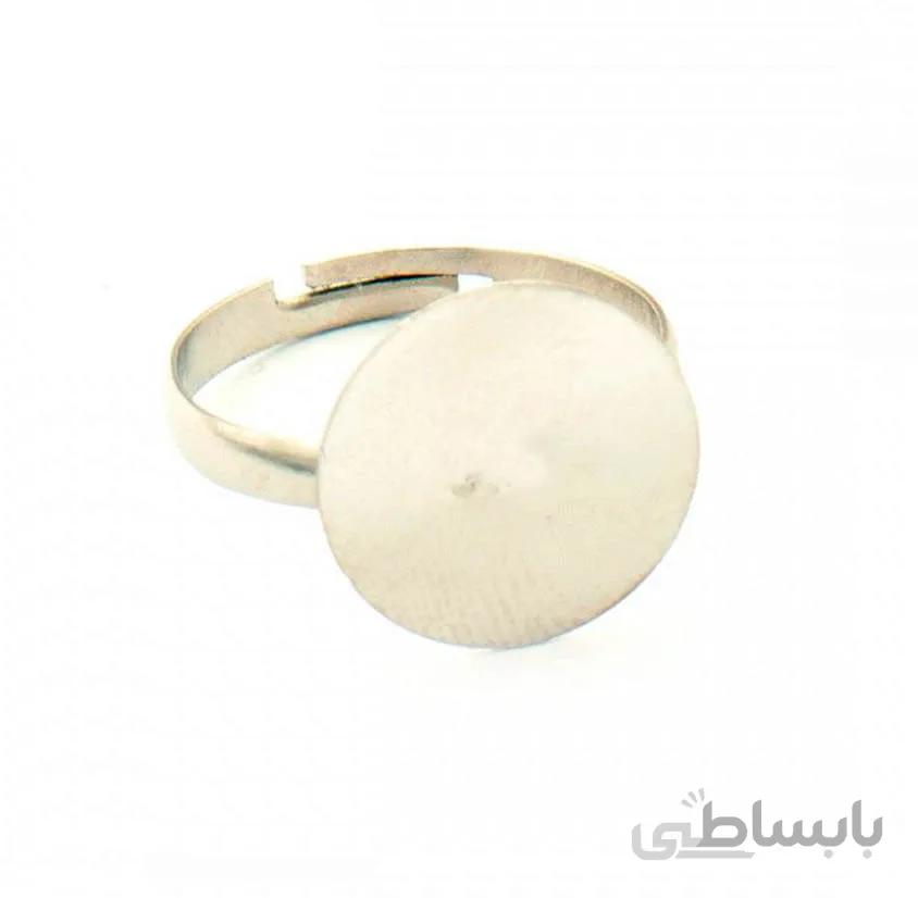 رکاب انگشتر نقره ای مدل rb1002 بسته 2 عددی