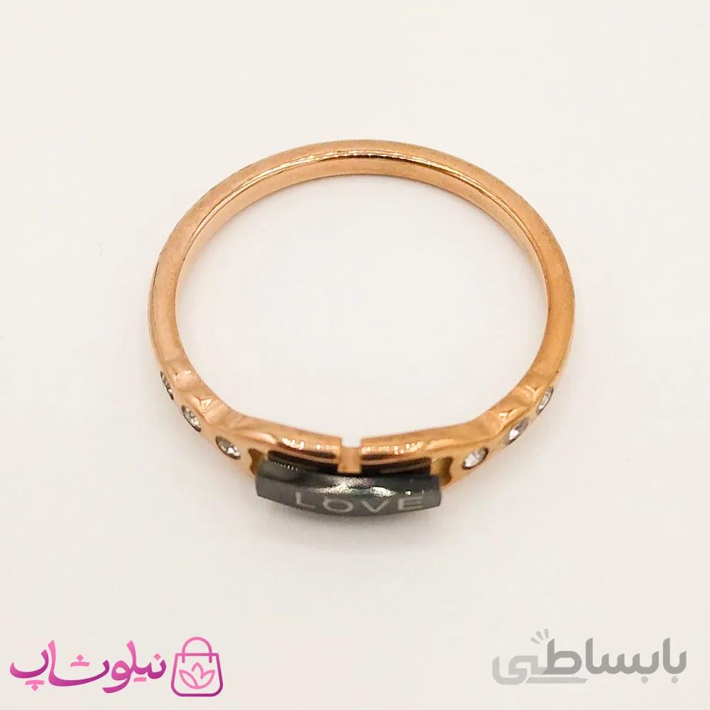 انگشتر دخترانه رزگلد طرح love