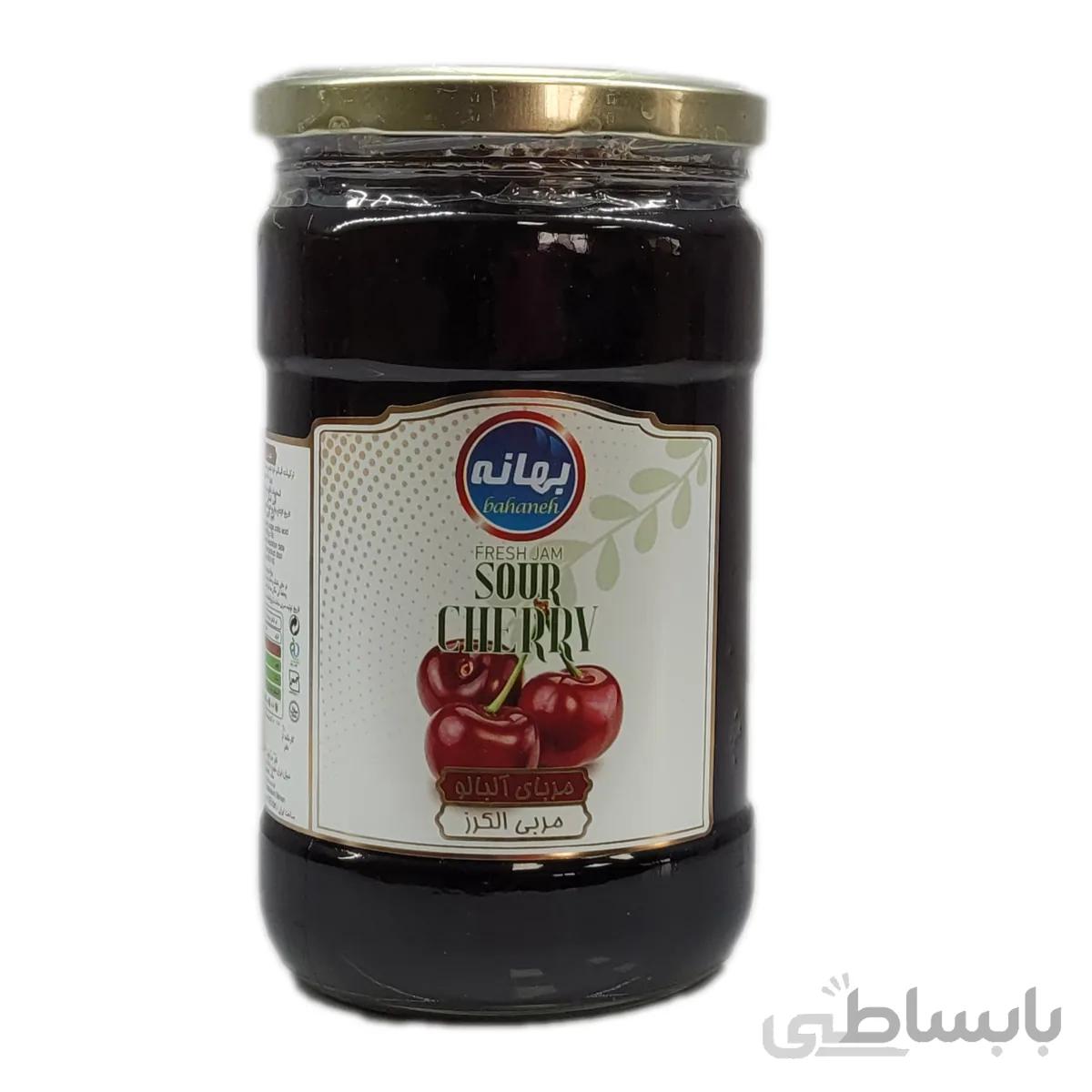 مربا آلبالو 800 گرم بهانه بسته 12 عددی
