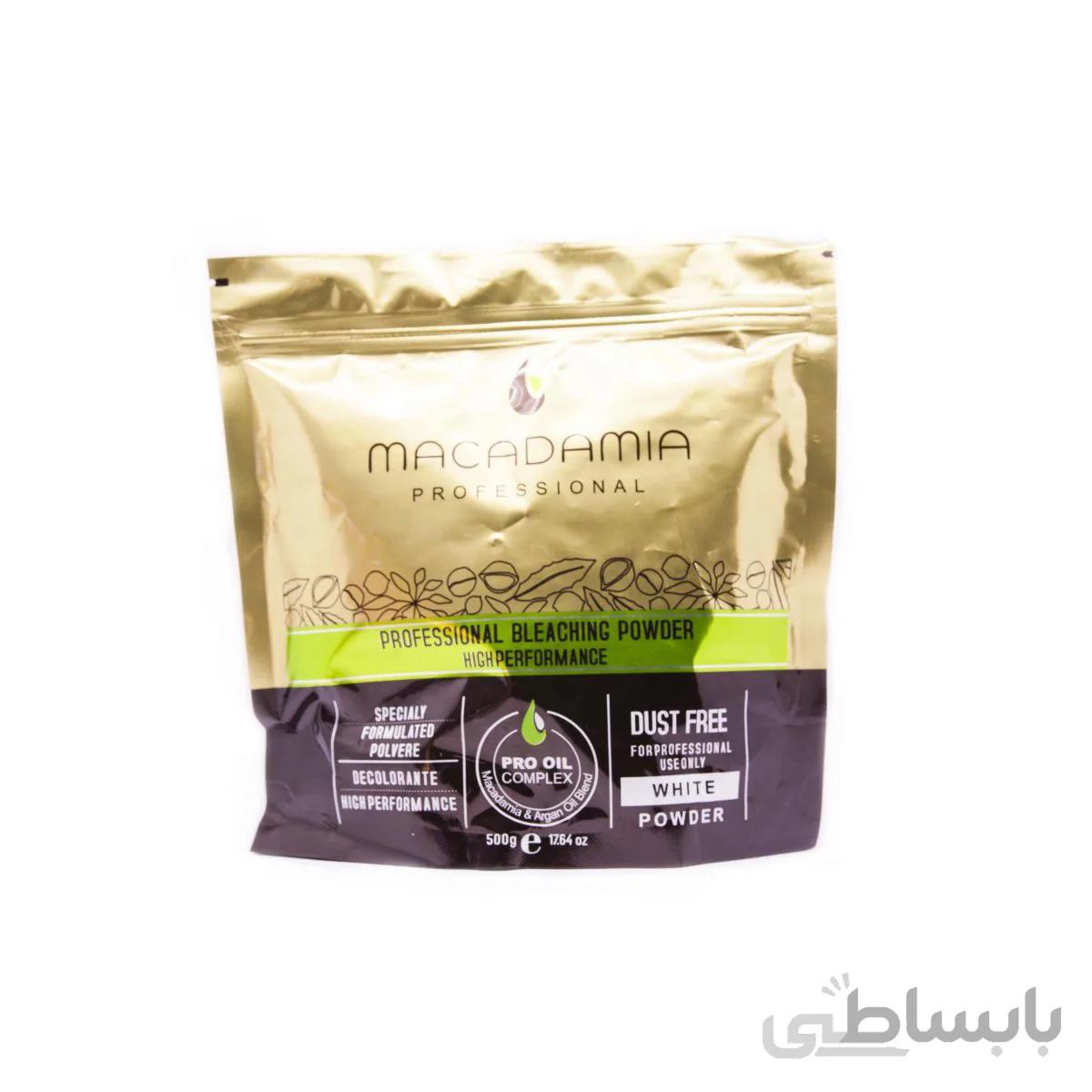 پودر دکلره ماکادمیا سفید وزن 500 گرم