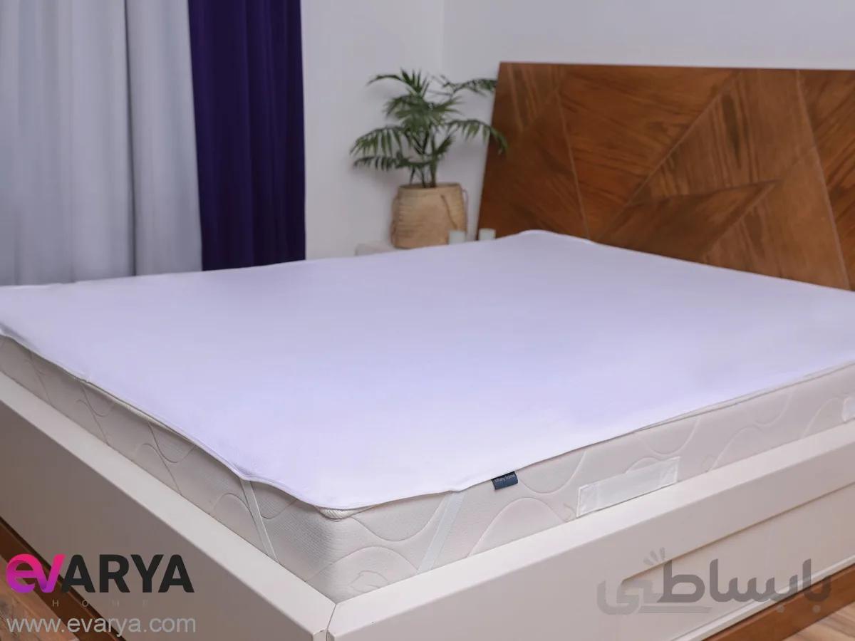 محافظ تشک ضد آب بافت پنبه ای برند TIFFANY HOME یک نفره سایز 200×100