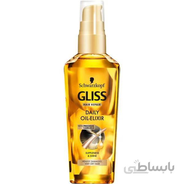 روغن ترمیم کننده مو خشک و آسیب دیده گلیس Gliss