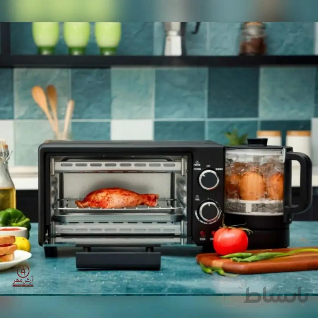 صبحانه ساز جی پاس مدل GMB_63048 ا MULTI FUNCTION BREAKFATS MAKER GEEPAS GMB_63048