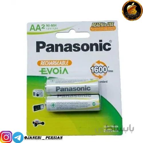 باتری قلمی شارژری Panasonic Rechargeable Battery AA Ni-MH 2400mAh 1.2V (High Copy)