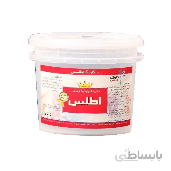 رنگ اکریلیک سفید براق اطلس کوارت