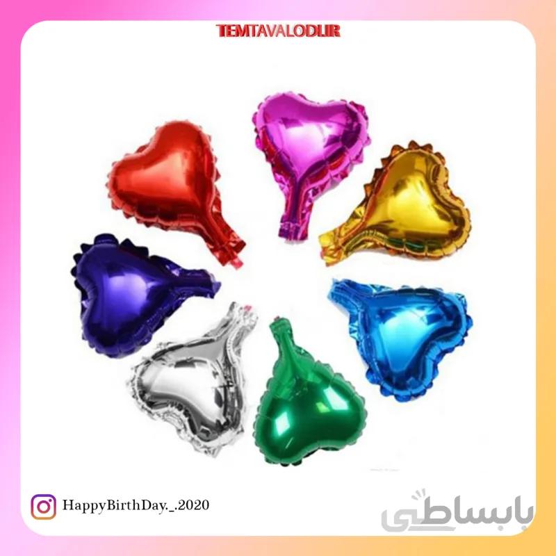 بادکنک فویلی قلب کوچک قرمز