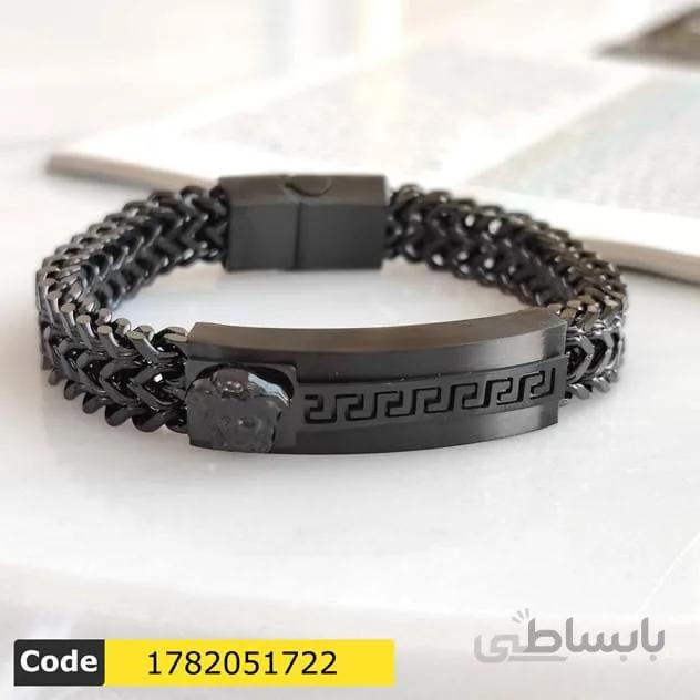 دستبند مردانه استیل