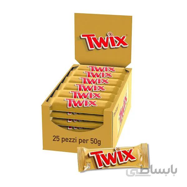 شکلات تویکس TWIX بسته ۲۵ عددی