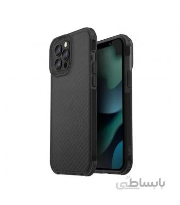 کیس محافظ یونیک مناسب iPhone 13 Pro Max مدل UNIQ Hybrid Combat Carbon-COMBLK