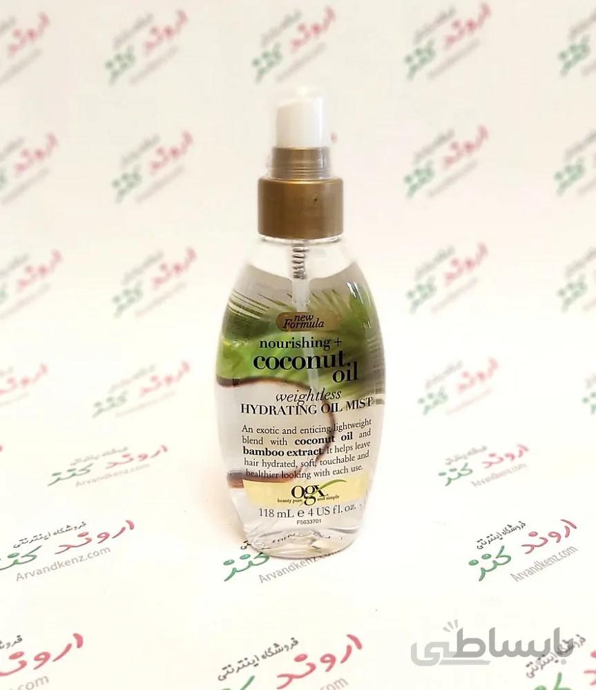 روغن مرطوب کننده و تقویت کننده مو او جی ایکس Ogx مدل Coconut Oil