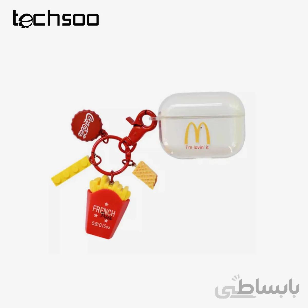 کاور ایرپاد ۱/۲ طرح مک دونالد شفاف Airpod 1/2