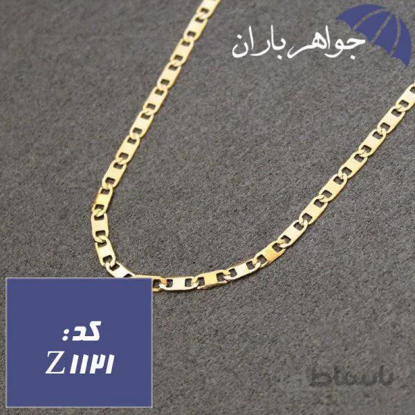 زنجیر استیل طلایی۵۰ سانتی طرح رامبو کد Z_1121