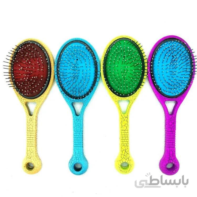 شانه برس تخت آینه دار طرح ترک