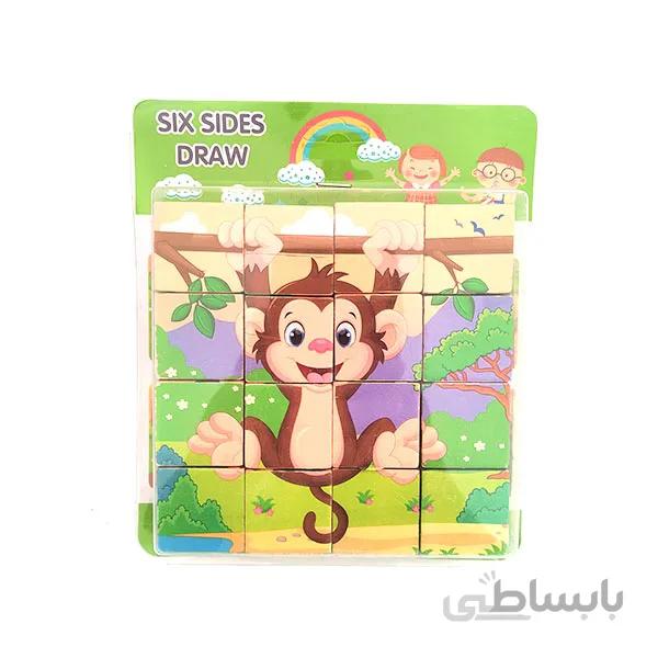 پازل 16 تکه چوبی