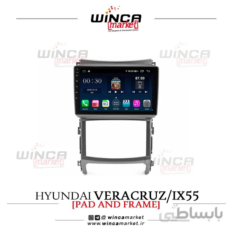 مانیتور اندروید هیوندای وراکروز ix55 برند وینکا WINCA سری S500+ پلاس مدل H855