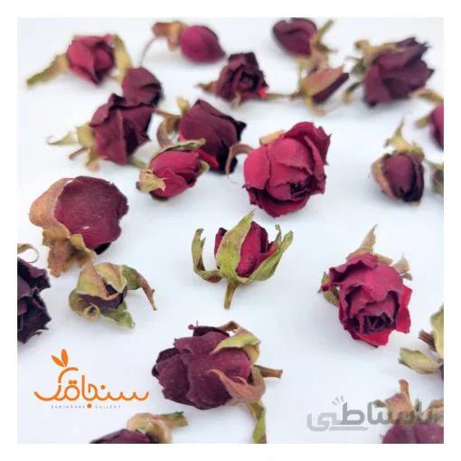 غنچه رز زرشکی(بسته ۱۰ عددی)