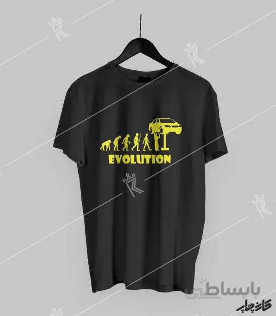 تیشرت مشکی تکامل یک مکانیک EVOLUTION