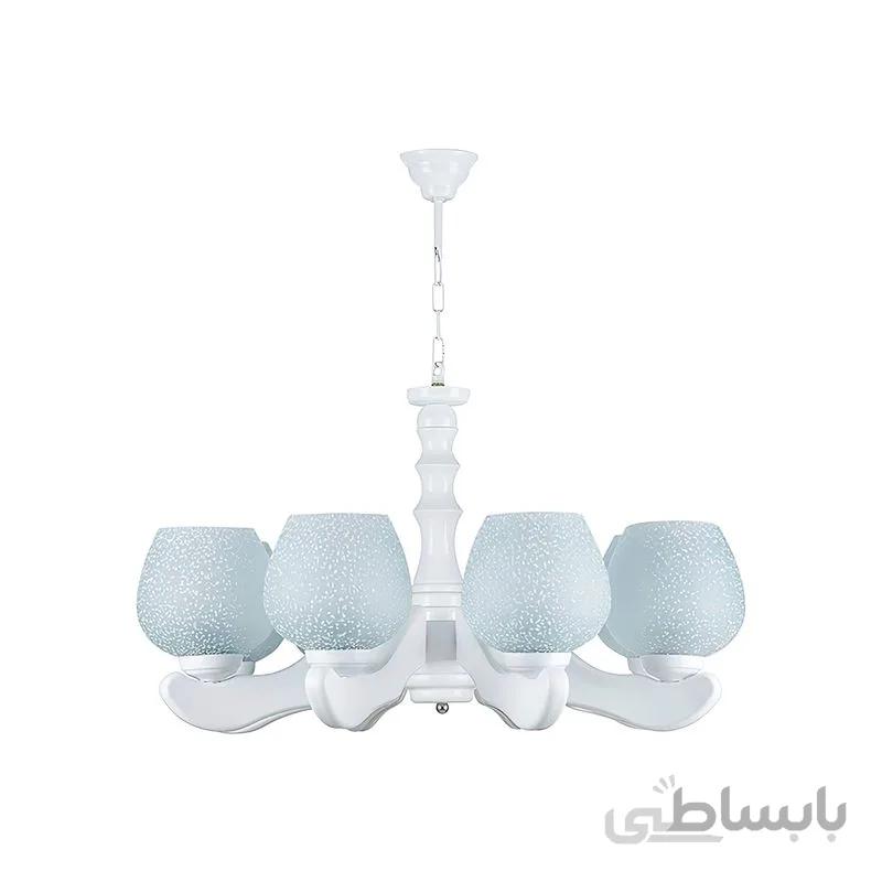 لوستر 8 شعله چشمه نور مدل G633/8-WT