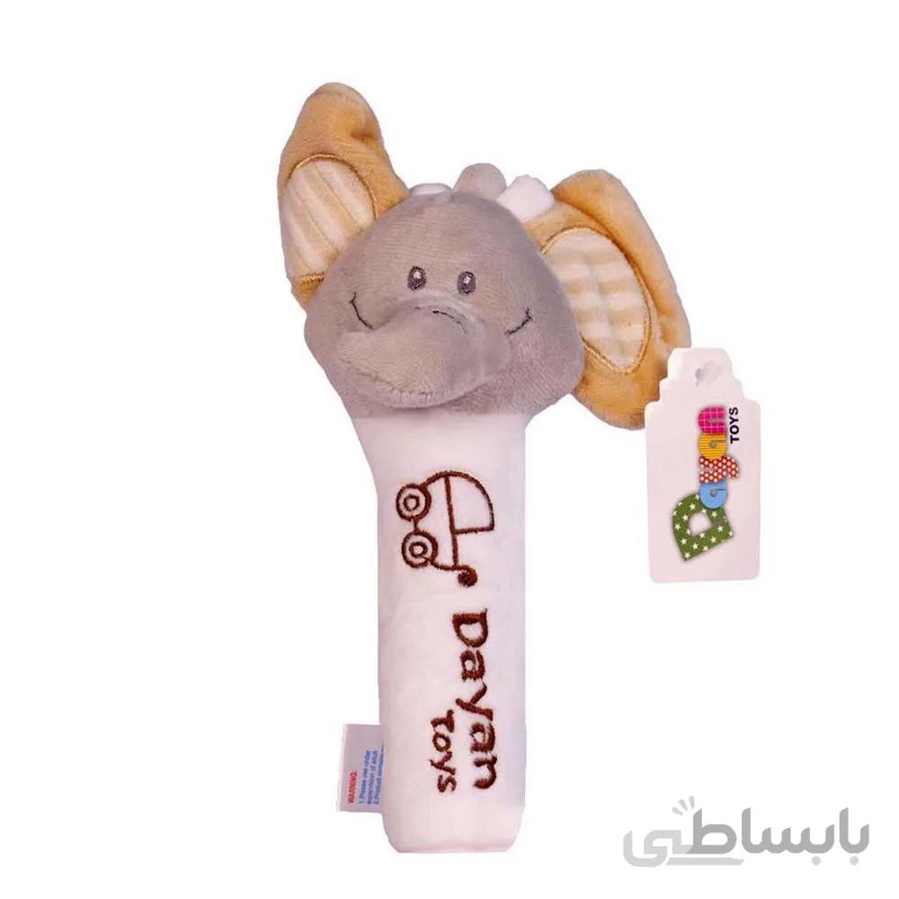 جغجغه سوسیسی دایان تویز Dayan Toys طرح فیل