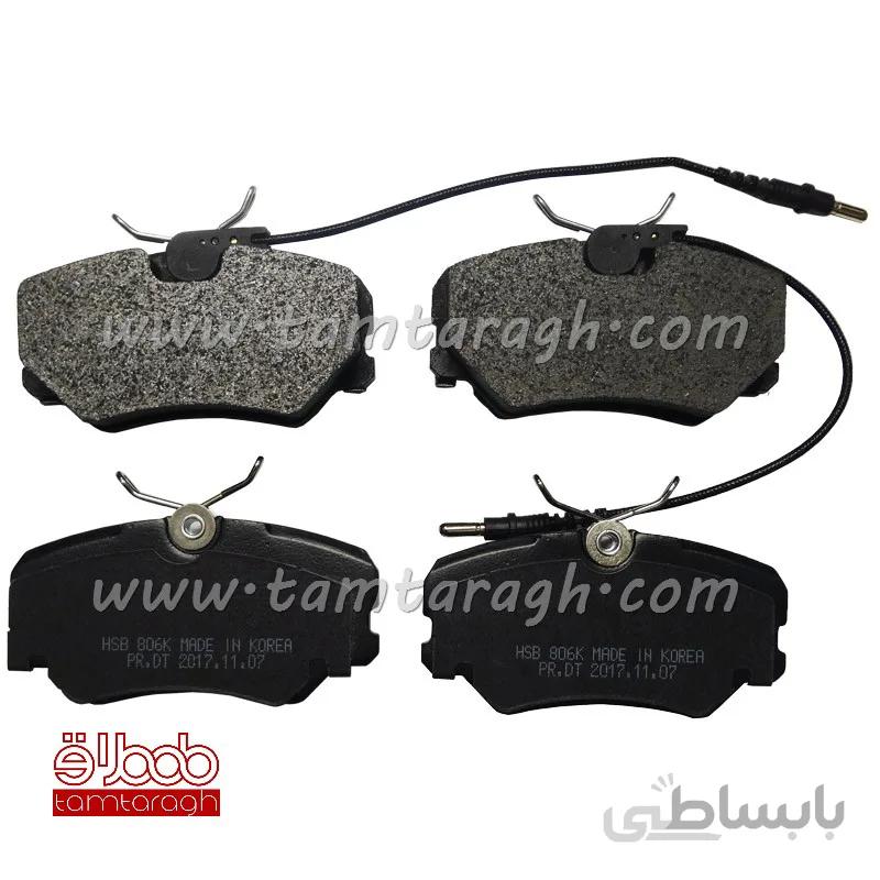 لنت ترمز جلو پژو 405 و پارس و سمند گلد GOLD اصل کره