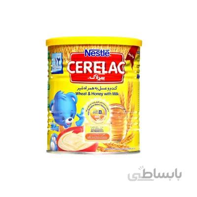 سرلاک گندم و عسل به همراه شیر نستله مناسب کودکان از پایان 12 ماهگی 400 گرم ا Nestle Cerelac