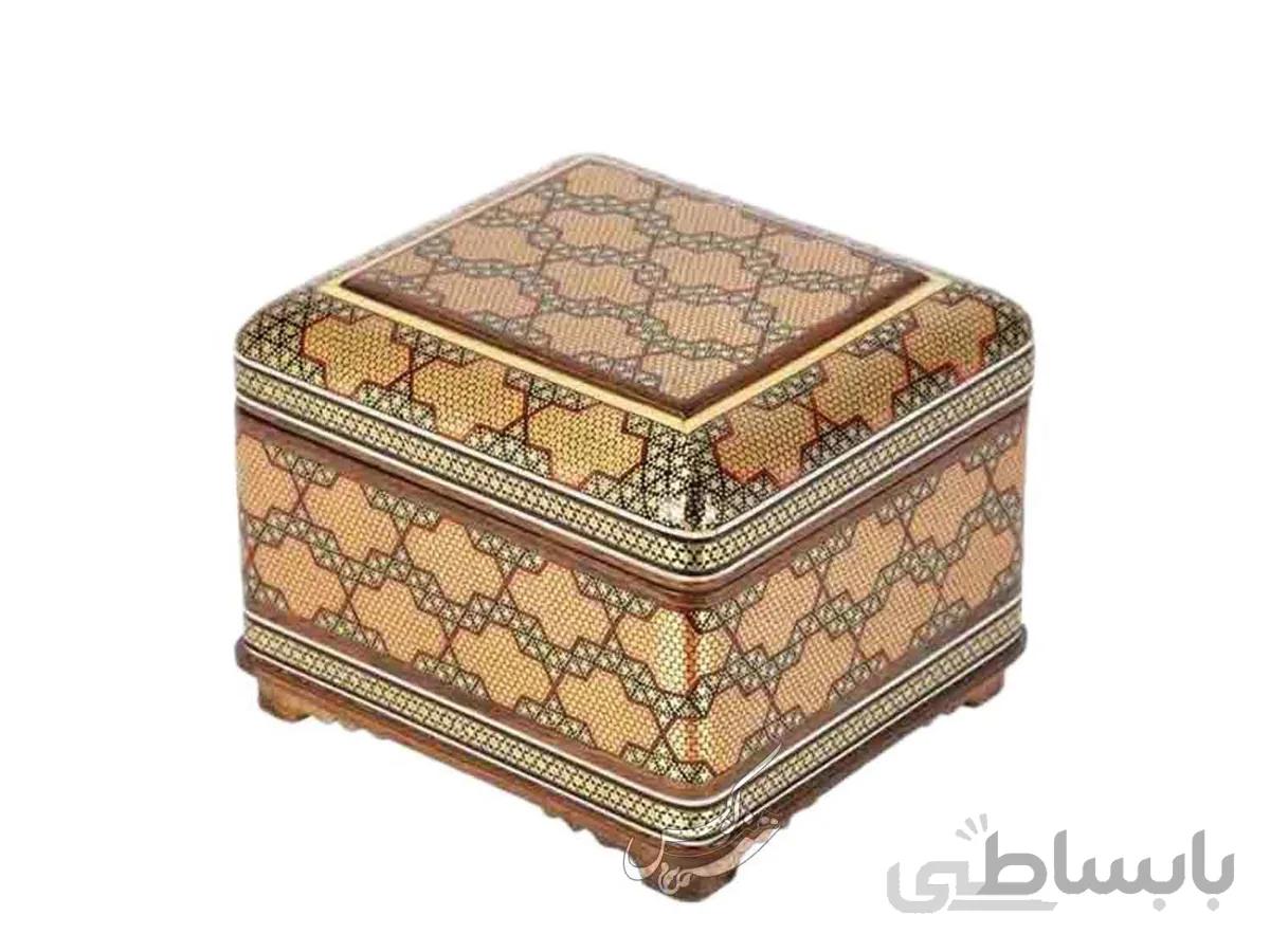 جعبه جواهرات خاتم کاری کوچک