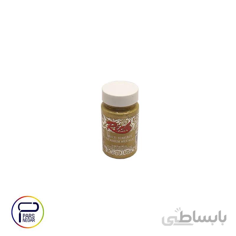 رنگ مولتی سورفیس تیتانیوم متالیک ریچ کد ۲۵۱۶ طلایی وانیلی حجم ۹۰ سی سی