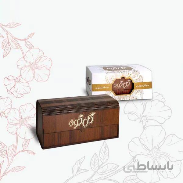 باکس هدیه مینی چوبی دمنوش های گیاهی گل کوه
