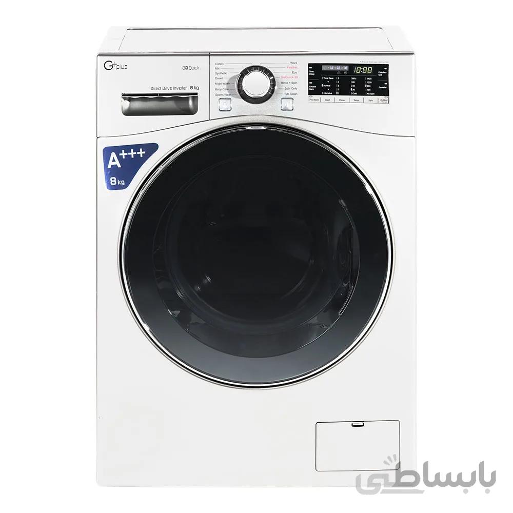 ماشین لباسشویی جی پلاس مدل GWM-L8645W ظرفیت 8 کیلوگرم