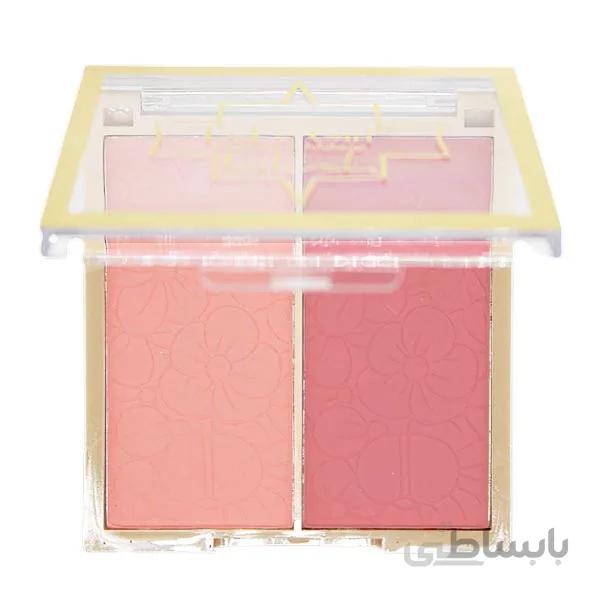 پالت رژگونه ۲ عددی دودو گرل (DoDo girl Professional Makeup Blush-Code 01)