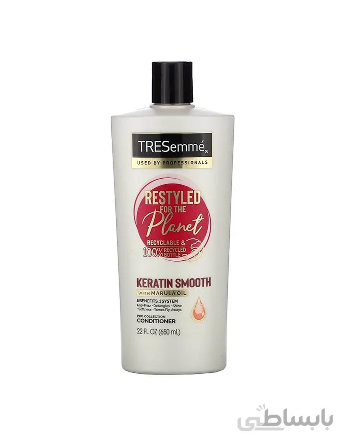 نرم کننده مو ترزمه - TRESemme مدل Keratin Smooth با حجم 650 میلی