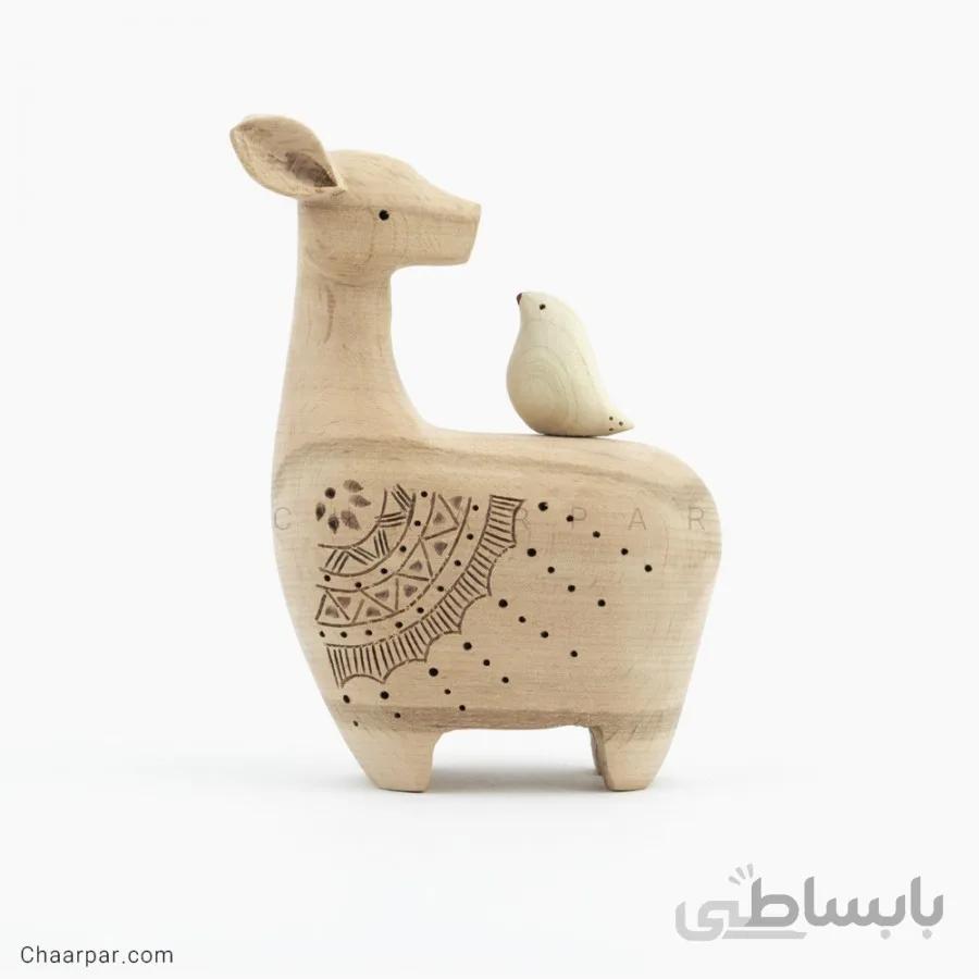 آهو و پرنده