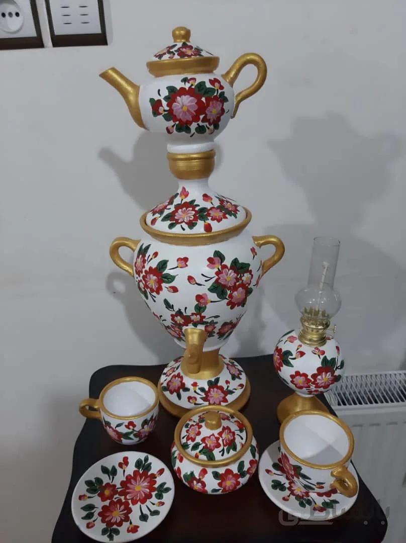سرویس سماور سفالی کد ۱۰۱۲۰۹