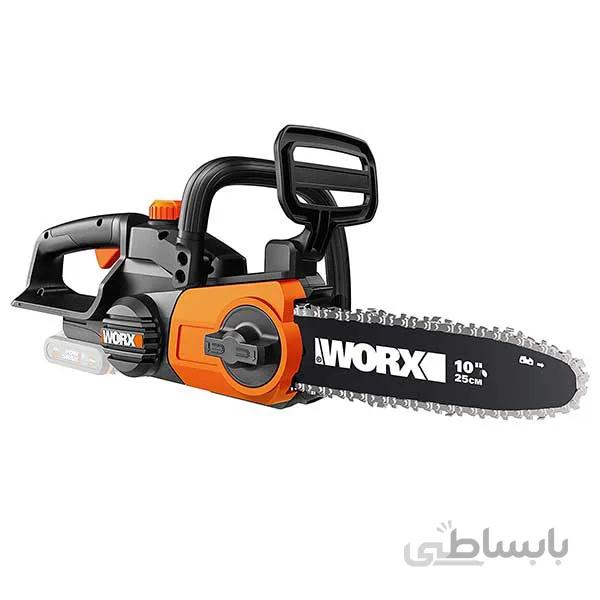 اره زنجیری شارژی ورکس مدل WG322E ا Worx 20V 25cm Cordless Compact Chainsaw – WG322E