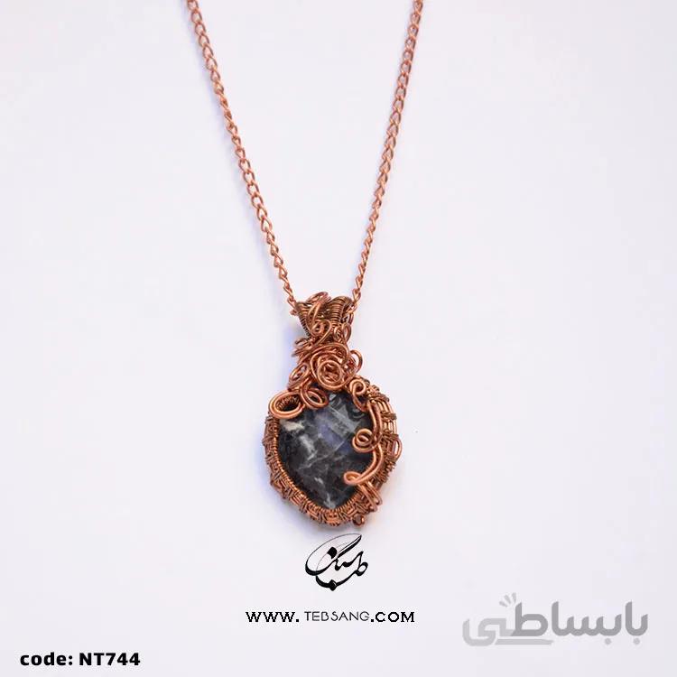 گردنبند زنانه سنگ سودالیت NT-744