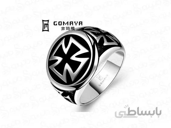 انگشتر مردانه صلیب کهن gomaya-r-50