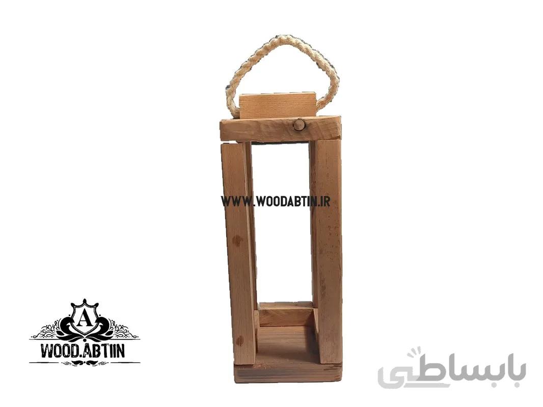 فانوس متوسط چوب روس کد ۵۸۶۱