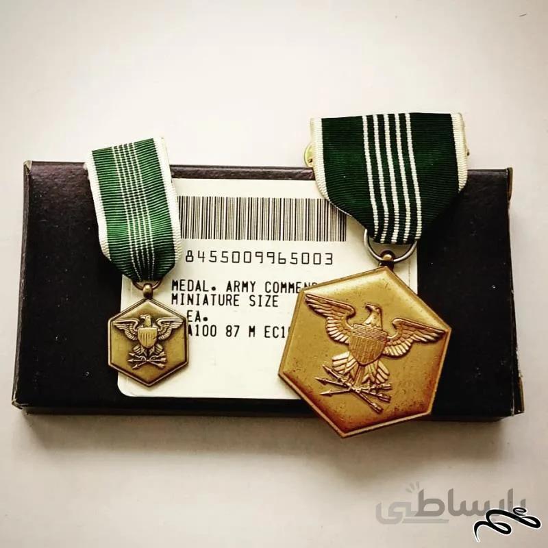 مدال روز و شب قدیمی لیاقت Military Merit نیروی زمینی ارتش آمریکا جنگ جهانی دوم