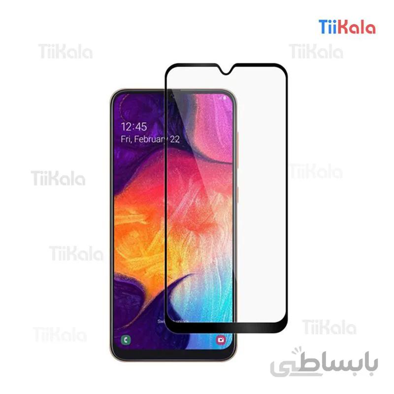 محافظ فول تمام صفحه شیشه ای مدل 9D مناسب برای موبایل سامسونگ A50
