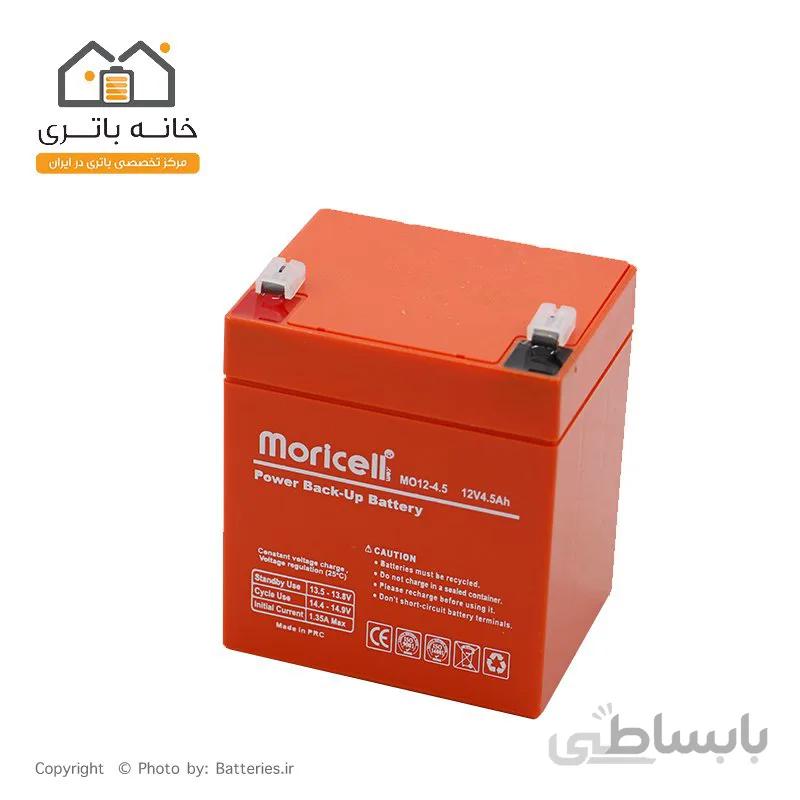 باتری سیلد اسید 12 ولت 4.5 آمپر موریسل moricell