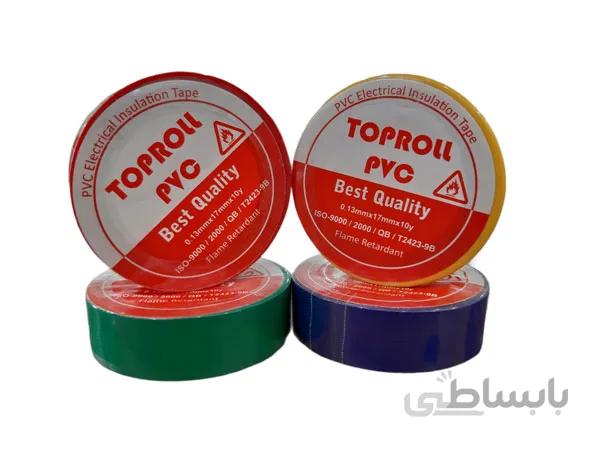 نوار چسب برق تاپ رول ضد حریق در 5 نگ ا Toproll PVC Electrical Insulation Tape