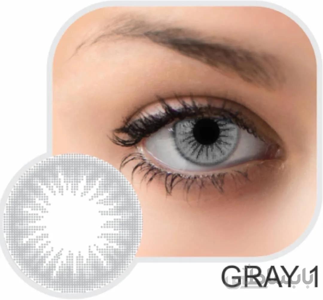 لنز رنگی گلامور سری خاکستری gray 01
