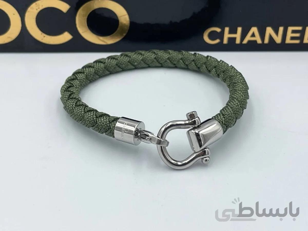 دستبند امگا سبز بافت
